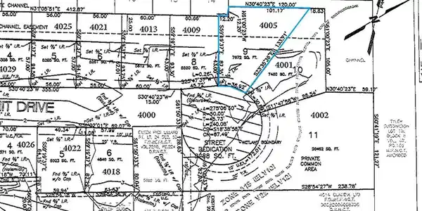 Image 3: Plat of 4005 Summit Cove