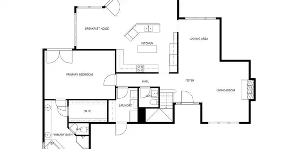 Image 4: Floor Plan of main level.