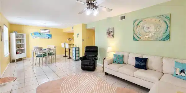 Image 3: Living Room looking toward Dining Room