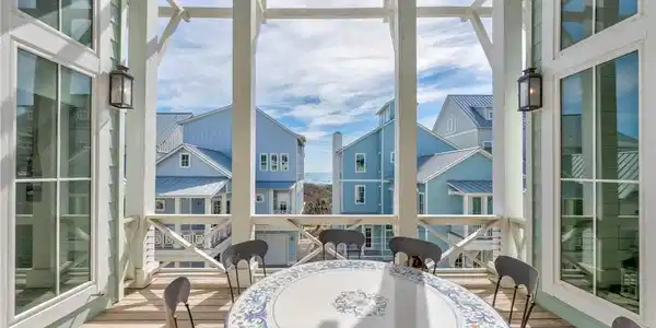 Image 4: Dining Porch with gulf views