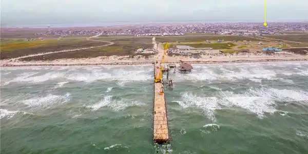 Image 2: Bob Hall Pier under construction