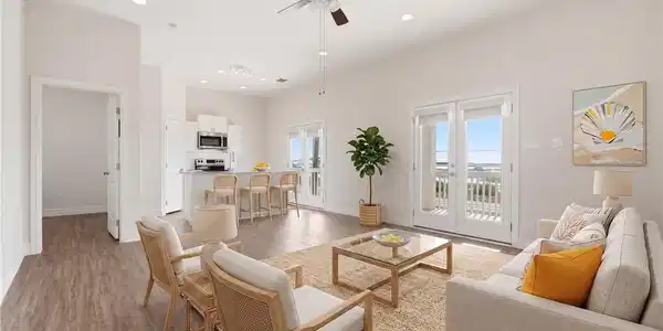 Image 2: Living room is virtually staged