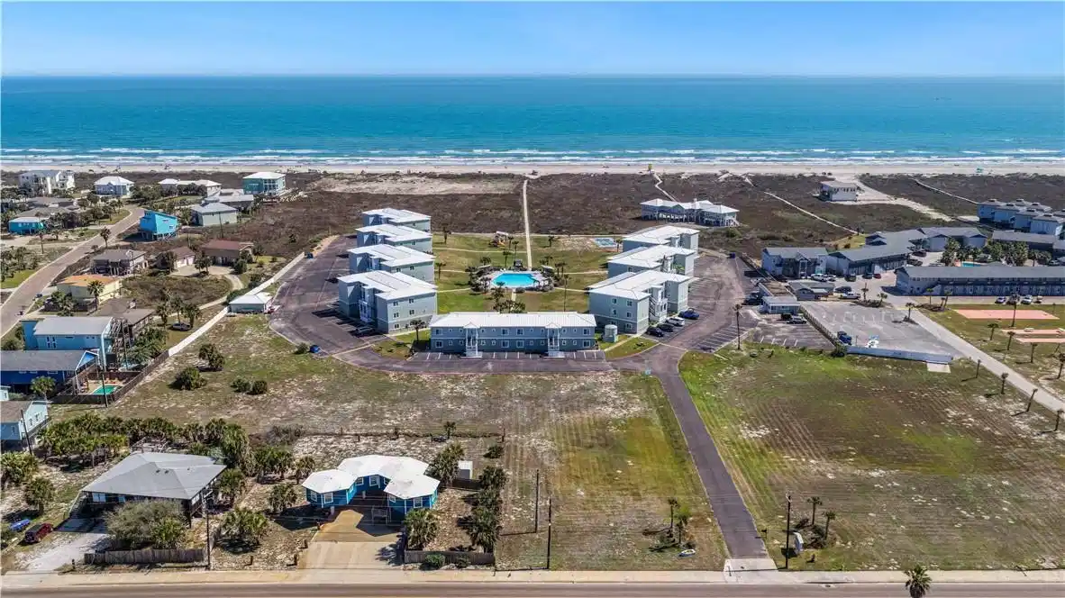Image 1: Aerial view of property and location to beach