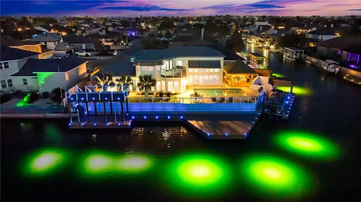 Image 1: Night lights....view all the fish in the water lig