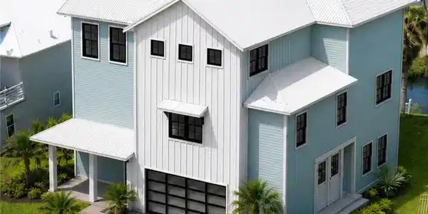 Image 4: Rendering of a home designed for the lot. Plans av