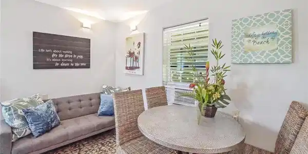 Image 4: Living room with Coastal decor.